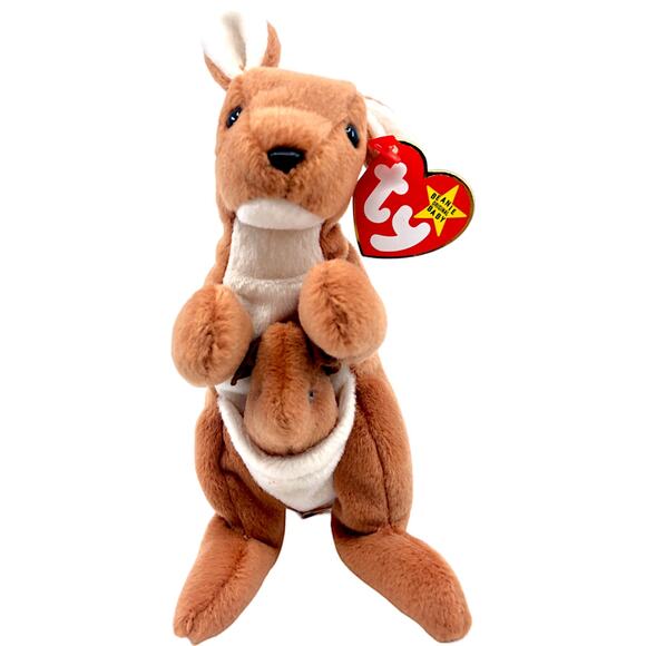 Ty Beanie Baby 1996 - Pouch the Kangaroo 4161 - Picture 1 of 3